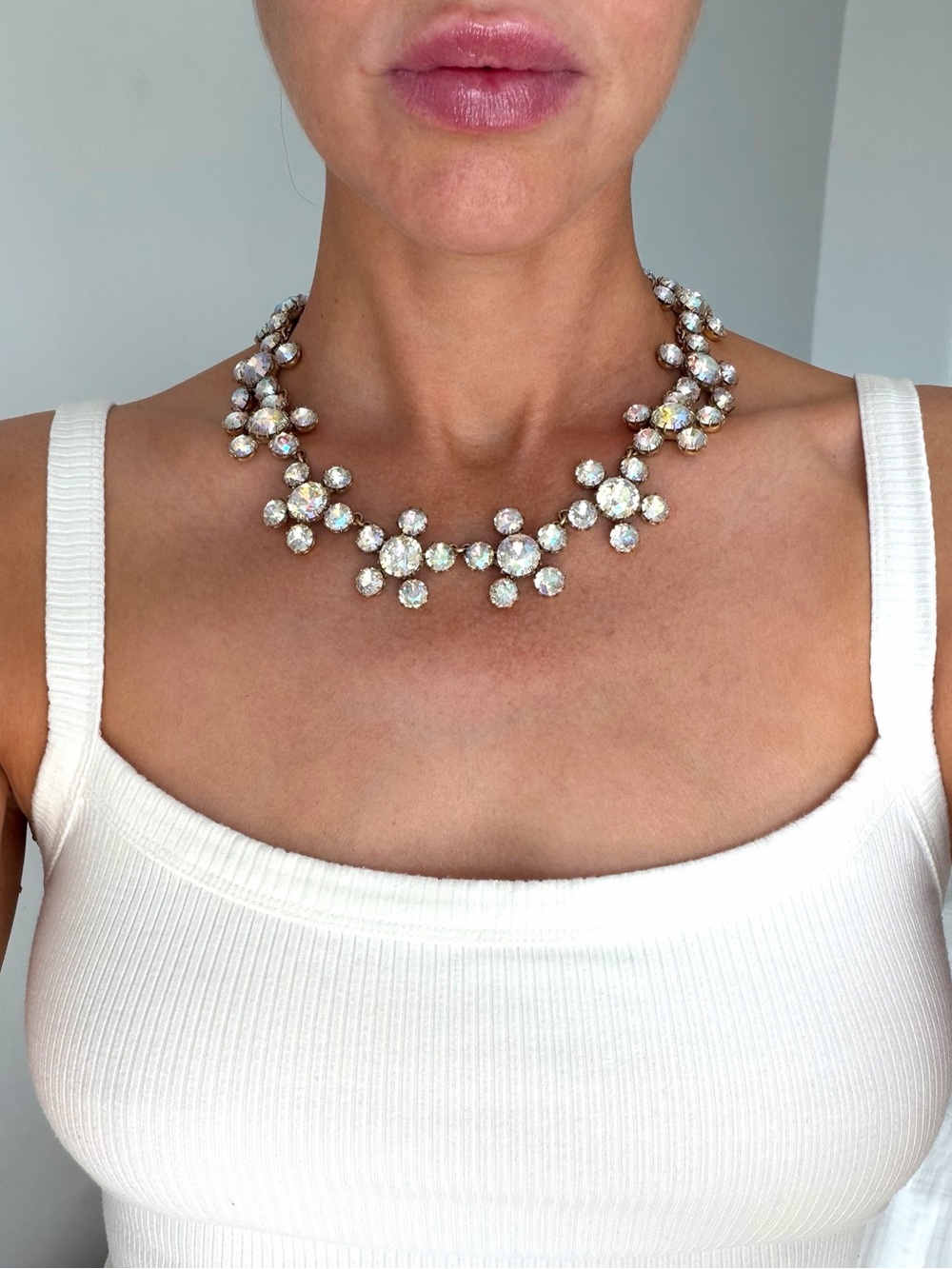 Statement J. Crew Brûlée Flower Cluster Necklace